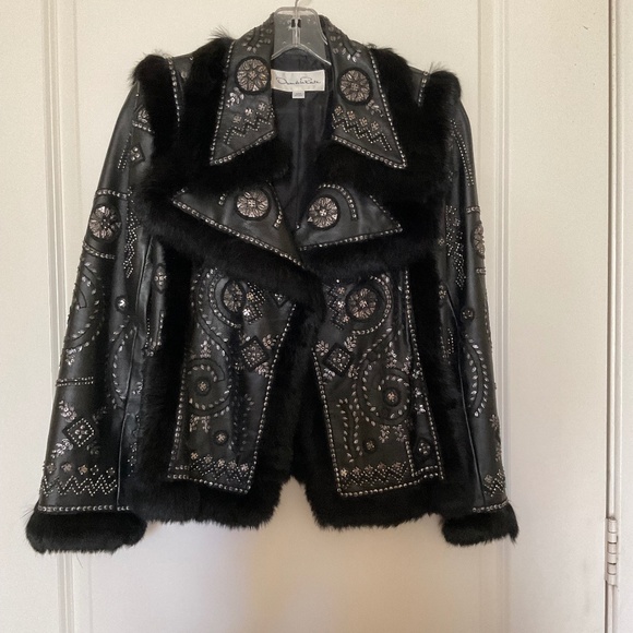 Vintage Oscar de la Renta Biker jacket - Picture 1 of 7